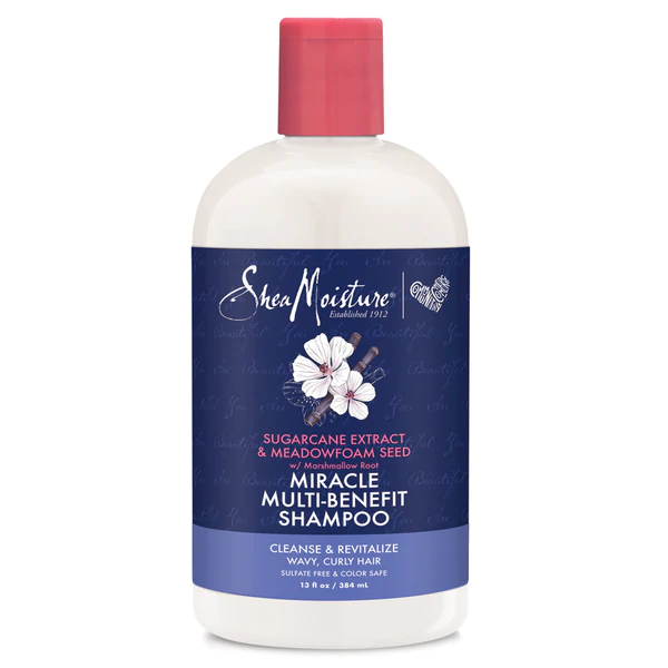 Мултифункционален ревитализиращ шампоан за чуплива и къдрава коса Shea Moisture Miracle 384 ml
