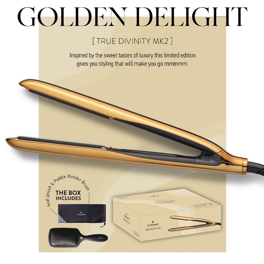 Професионална керамична преса лимитирана колекция HH SIMONSEN True divinity MK 2  Limited edition Golden Delight