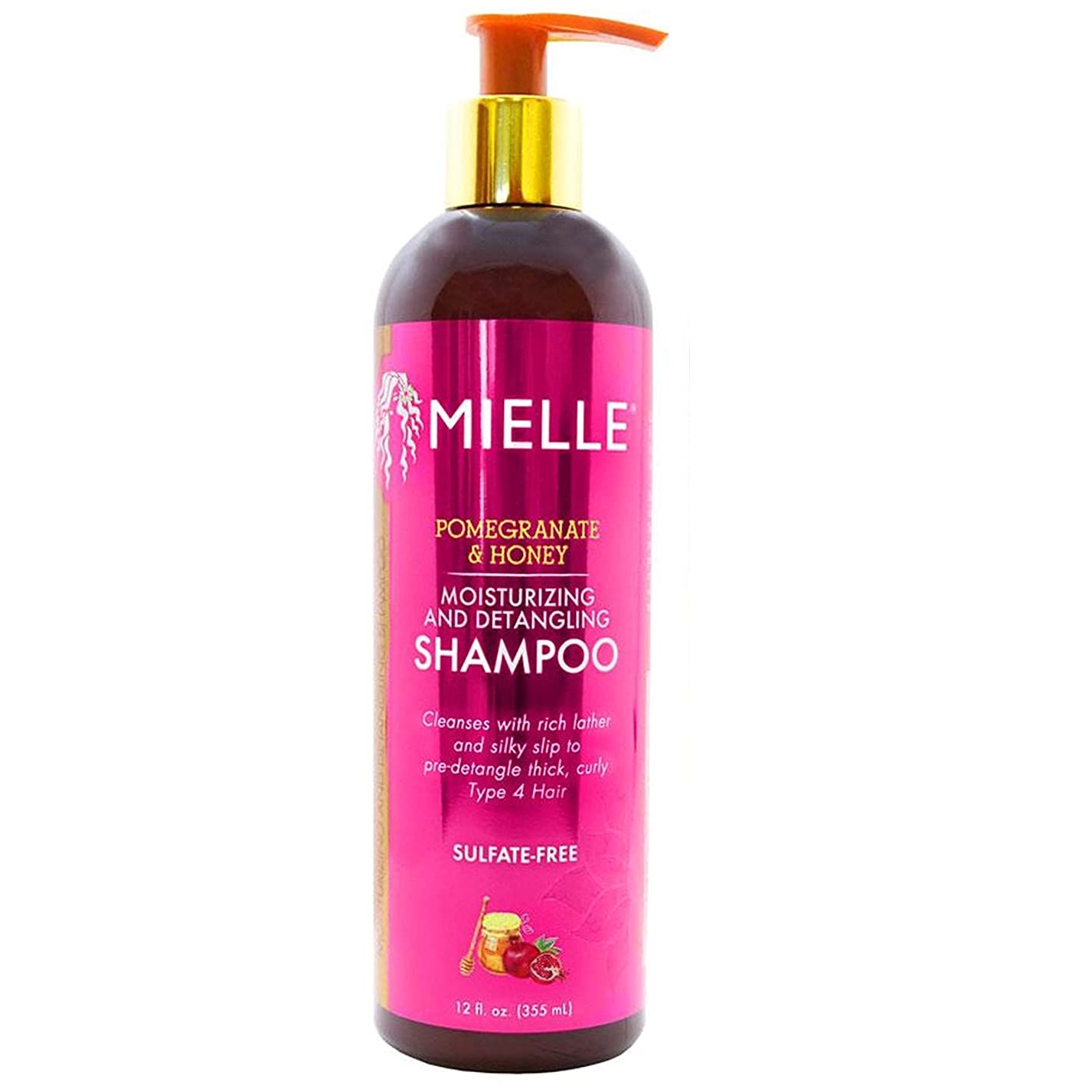 Mielle Organics Pomegranate & Honey Безсулфатен хидратиращ шампоан за къдрави коси
