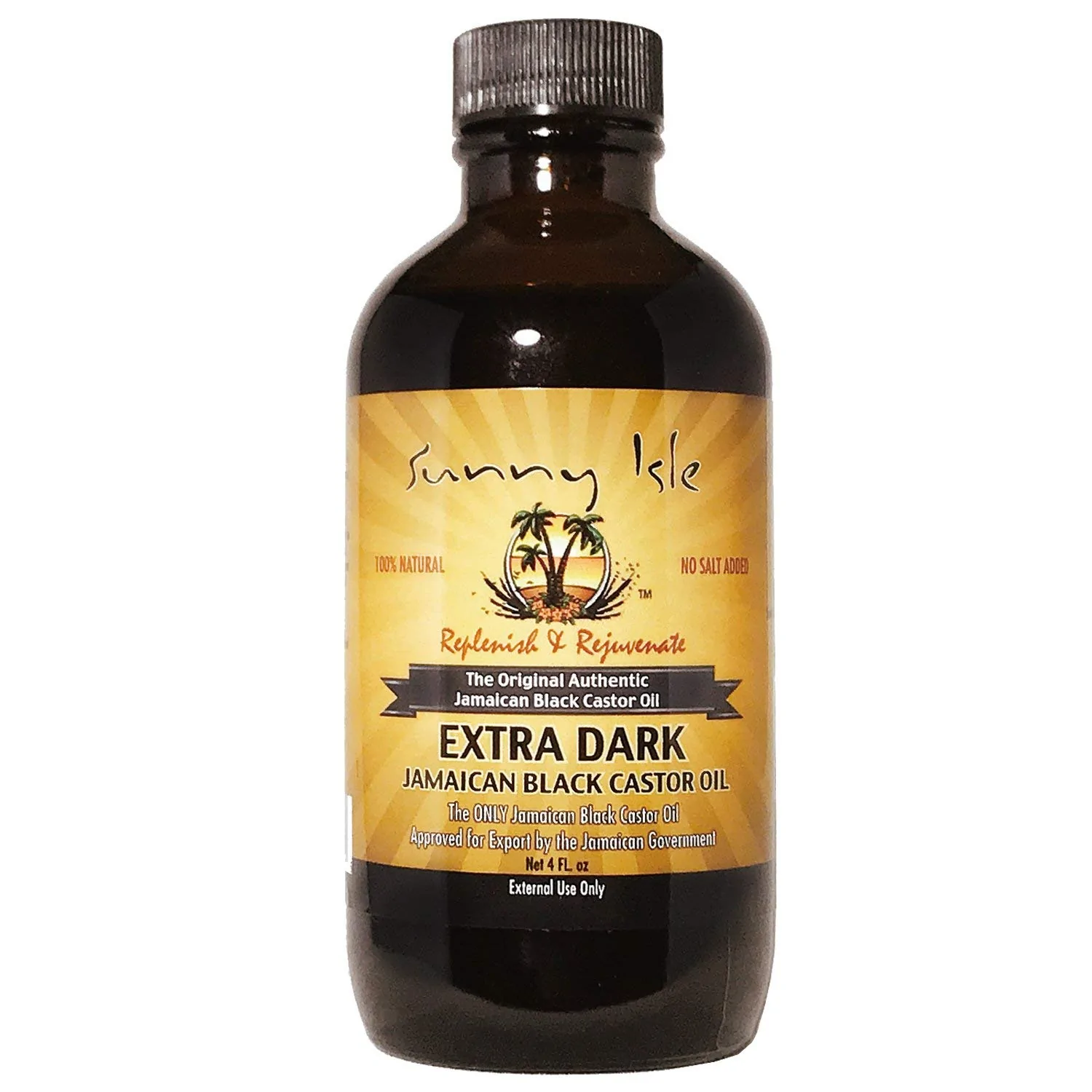Екстра тъмно ямайско черно рициново масло 100 % чисто Extra Dark Jamaican Black Castor Oil Sunny Isle 178 мл